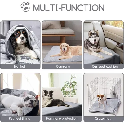 Couverture pour chien, lavable, douce et chaude Couverture pour chien, lavable, douce et chaude
