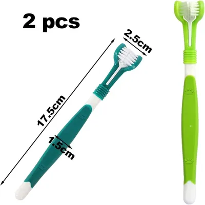 Pet Planet Chiens Et Chats Kit De Deux Brosse A Dents Pour Animaux
