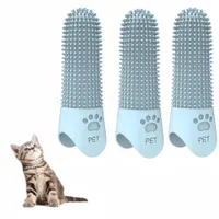 Pet Planet Chiens Kit De Trois Brosse A Dents En Silicone Pour Animaux