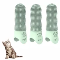 Pet Planet Chiens Kit De Trois Brosse A Dents En Silicone Pour Animaux