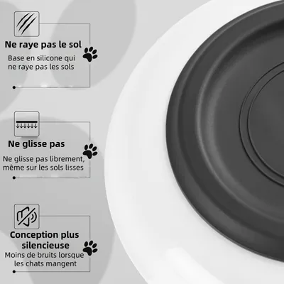 Pet Planet Chats Bol de Nourriture en Céramique Lot de 3