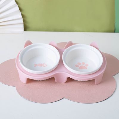 Petopia Double bol en céramique pour chat, pour la protection de la colonne