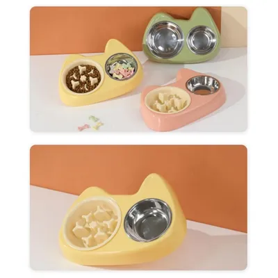 Petopia Double gamelle inclinée pour chat