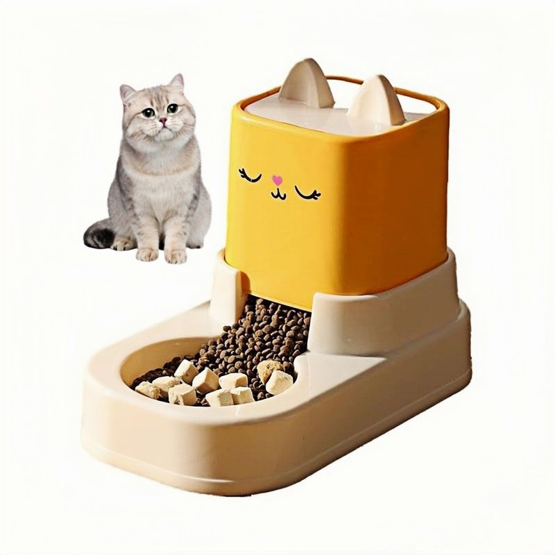Petopia Dispenseur d'eau et de nourriture pour chats