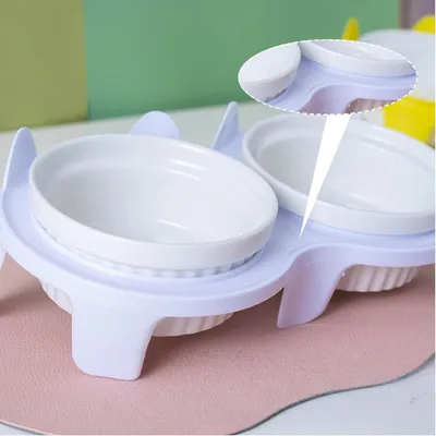 Petopia Double bol en céramique pour chat, pour la protection de la colonne