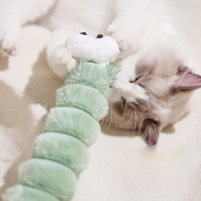 Pet Planet Chats Cozy Lot De Jouets De Ver En Peluche