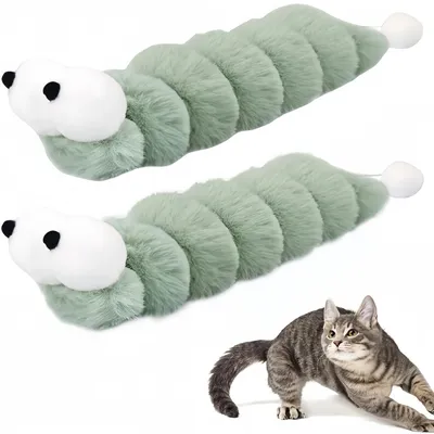 Pet Planet Chats Cozy Lot De Jouets De Ver En Peluche