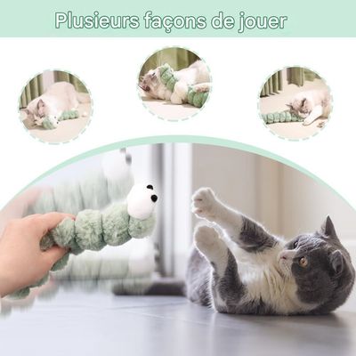 Pet Planet Chats Cozy Lot De Jouets De Ver En Peluche