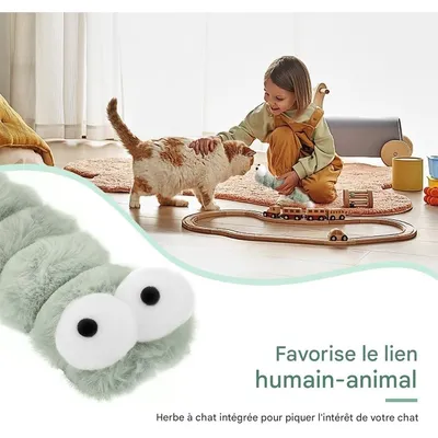 Pet Planet Chats Cozy Lot De Jouets De Ver En Peluche