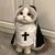 FurryFusion Costume de cosplay Nun Kitten
