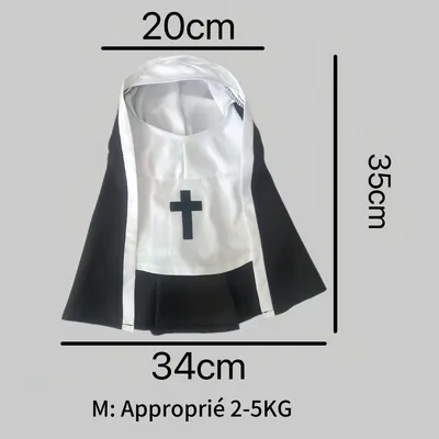 FurryFusion Cosplay-Kostüm „Nun Kitten“ FurryFusion Cosplay-Kostüm „Nun Kitten“