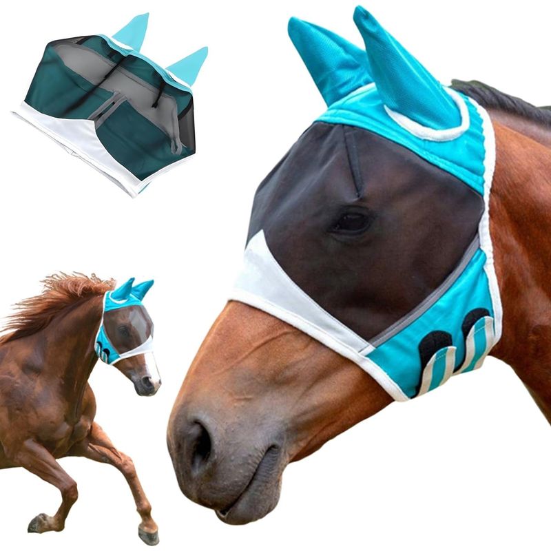 Petopia Masque Anti Mouches pour Cheval