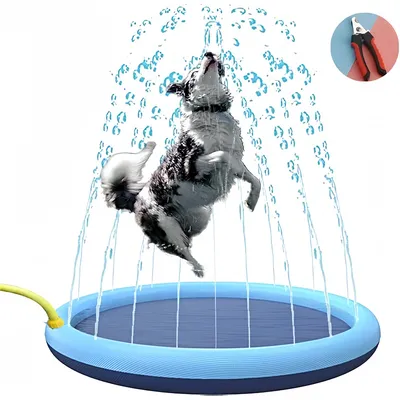 Pet Planet Mat de jeux d'eau anti glissement pour chien de plein air