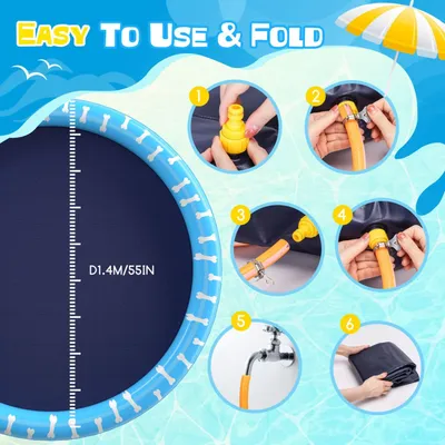 Coussin d'eau, piscine pour chiens