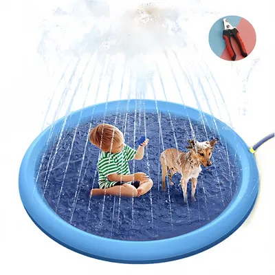 Pet Planet Mat de jeux d'eau anti glissement pour chien de plein air