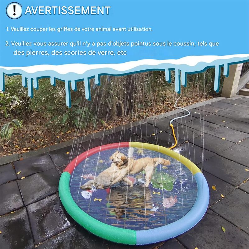 IntiMeg Piscine pliable pour chien et enfants
