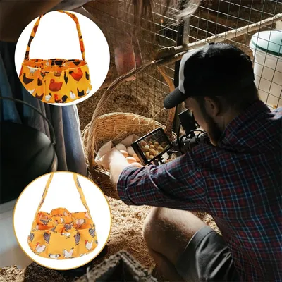 Pet Planet Panier en toile pour collecter des œufs de poule et d'oie
