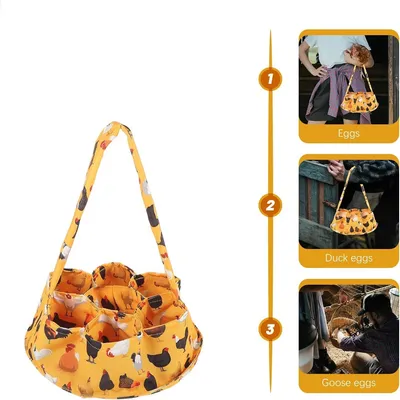 Pet Planet Panier en toile pour collecter des œufs de poule et d'oie