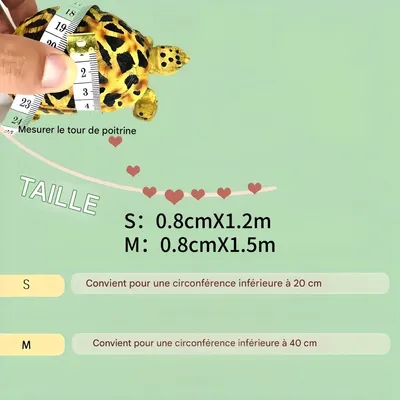 FurryFusion Harnais réglable pour tortue