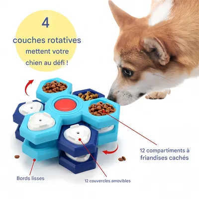 Pet Planet Jouet puzzle distributeur d'aliments pour chien