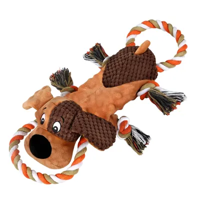 FurryFusion Jouet pour chien en peluche en corde de coton