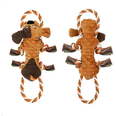 FurryFusion Jouet pour chien en peluche en corde de coton