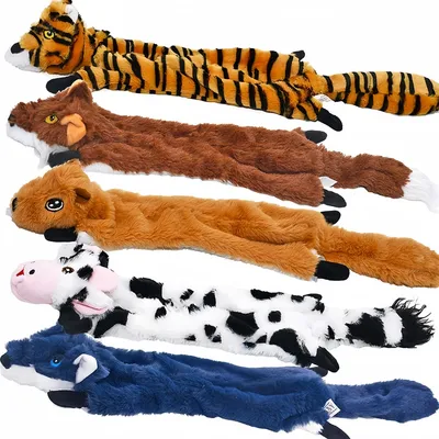 Pet Planet Chiens Cinq - Pack Jouets en Peluche à Couinement