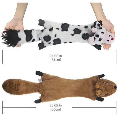 Pet Planet Chiens Cinq - Pack Jouets en Peluche à Couinement