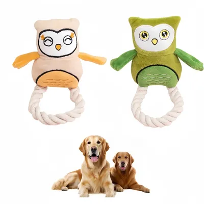 Pet Planet Chiens Jouets En Peluche Hibou