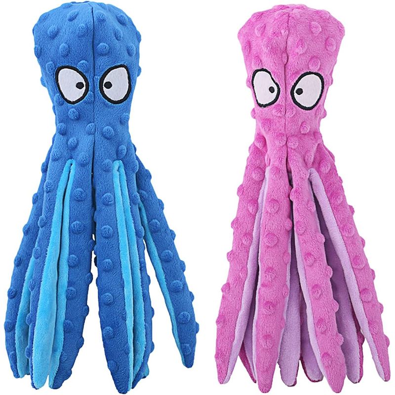 UAMLY Quietschspielzeug für Hunde – Oktopus