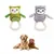 Pet Planet Chiens Jouets En Peluche Hibou