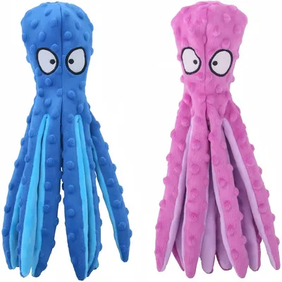 Pet Planet Chiens Jouets Poulpe en Peluche Résident