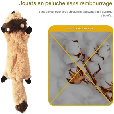 Pet Planet Chiens Cinq - Pack Jouets en Peluche à Couinement