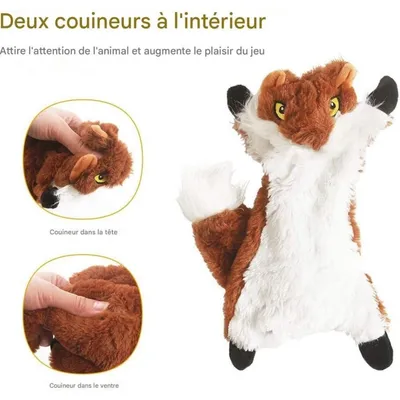 Pet Planet Chiens Cinq - Pack Jouets en Peluche à Couinement