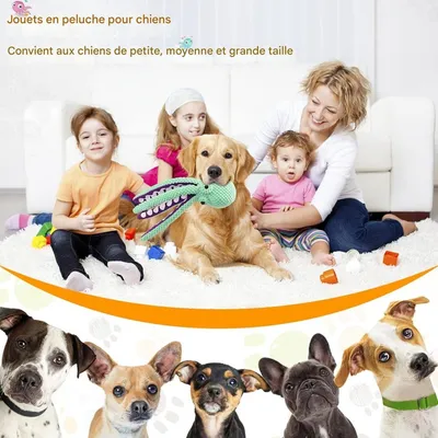 Pet Planet Chiens Jouets Poulpe en Peluche Indéfectible