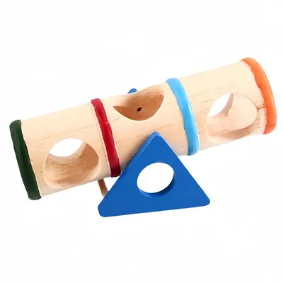 FurryFusion Juguetes de animales de madera con forma de cubo
