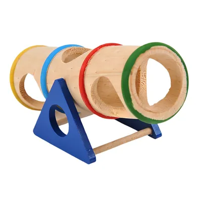 FurryFusion Juguetes de animales de madera con forma de cubo