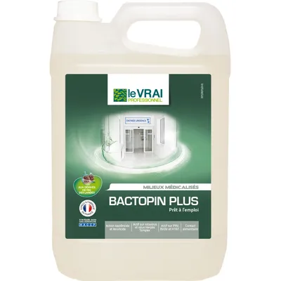 LE VRAI BACTOPIN PLUS Désinfectant 5L (EN 14476)