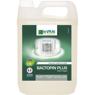 LE VRAI BACTOPIN PLUS Désinfectant 5L (EN 14476)