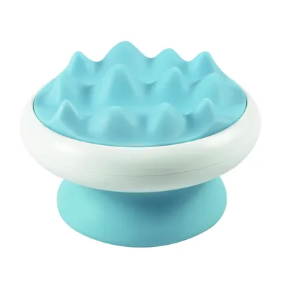 MPETS - Peigne massage SOFT - Dents grosses - 8x5,4 cm - Bleu