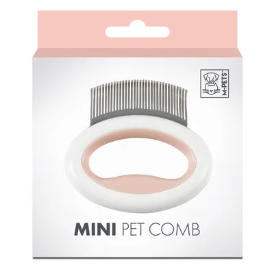 MPETS - Peigne MINI - Dents molles - 8x8,5 cm - Rose