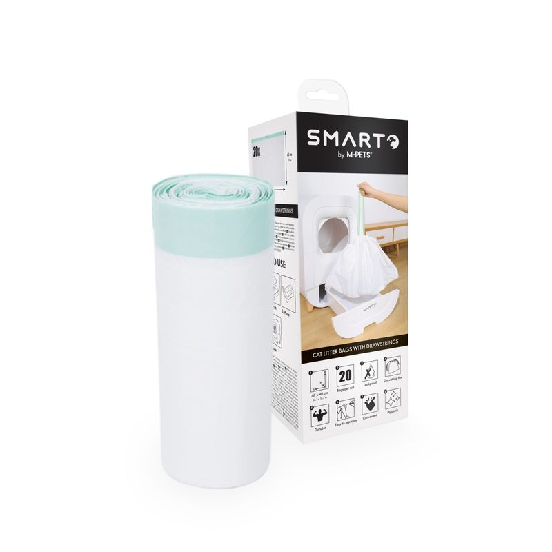 MPETS - SMARTO Sac à litière avec lien - 67 x 40 cm