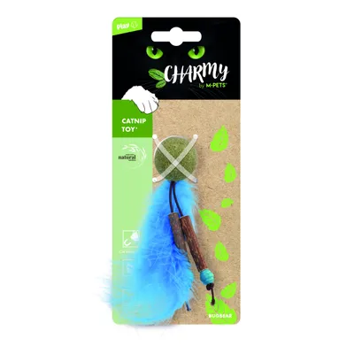 MPETS CHARMY Jouet à l'herbe à chat - BRANCHE D'ARBRE Bleu