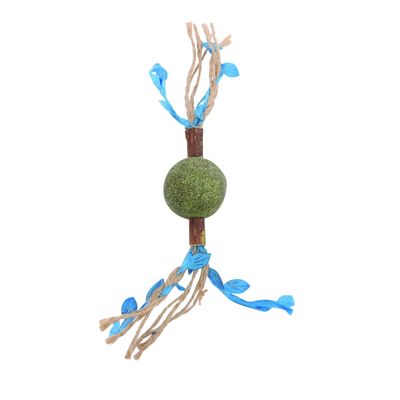 MPETS CHARMY Jouet à l'herbe à chat - BRANCHE D'ARBRE Bleu
