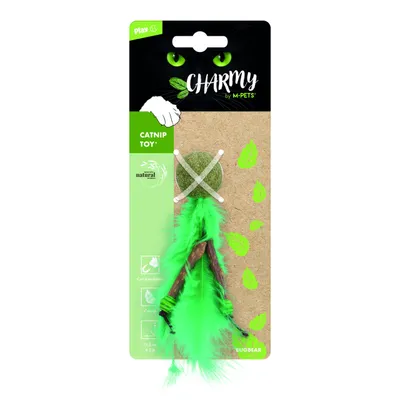 MPETS CHARMY Jouet à l'herbe à chat - EPOUVANTAIL Vert