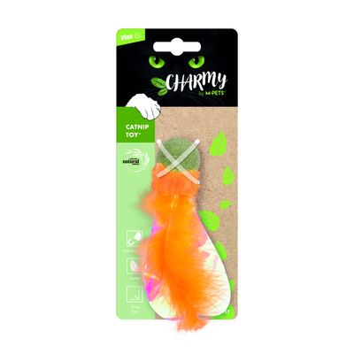 MPETS CHARMY Jouet à l'herbe à chat - LUCIOLE Orange