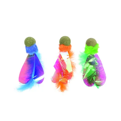 MPETS CHARMY Jouet à l'herbe à chat - LUCIOLE Orange