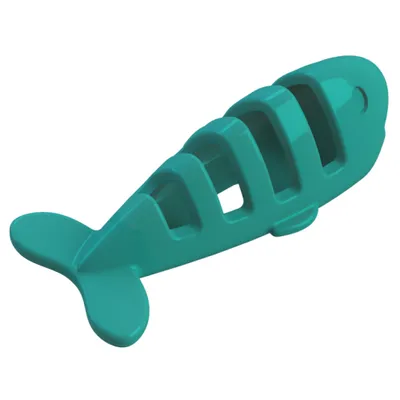 AIKIOU-FISH TREAT TOY BLEU-VERT