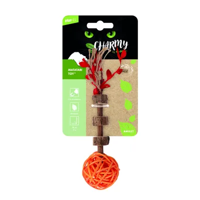 MPETS CHARMY Jouet Matatabi - AMULETTE Orange