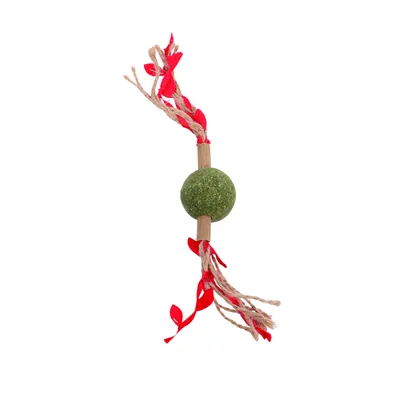 MPETS CHARMY Jouet à l'herbe à chat - BRANCHE D'ARBRE Rouge